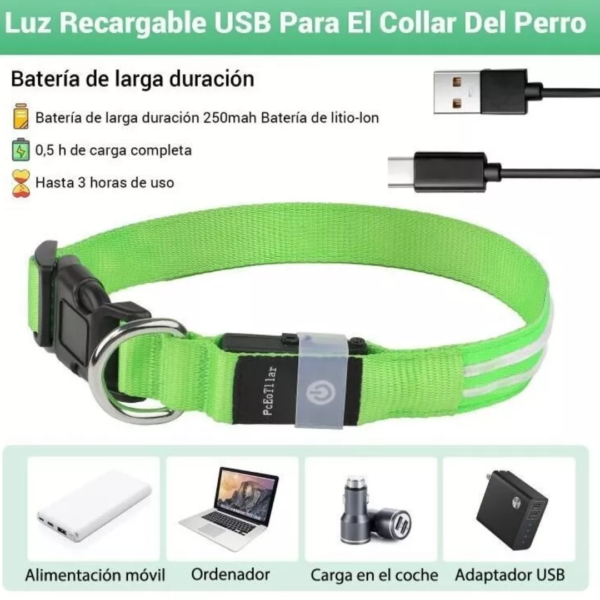 Collar Reflectivo Para Perro