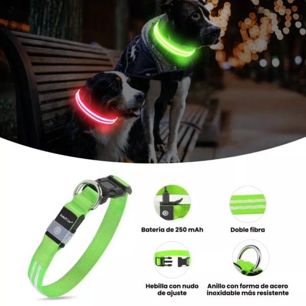 Collar Reflectivo Para Perro