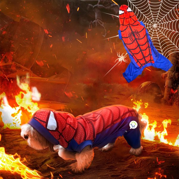 Disfraz para Mascotas Hombre Araña Halloween