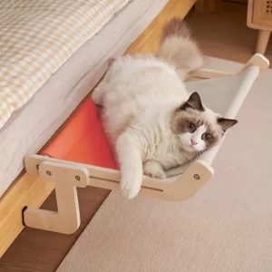 Hamaca para gatos de madera