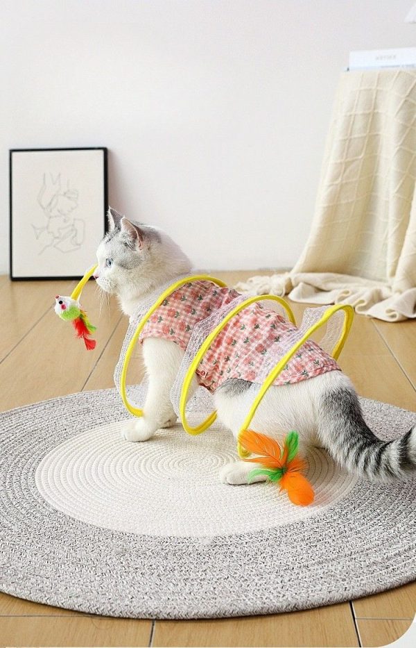 Tunel para gatos plegable